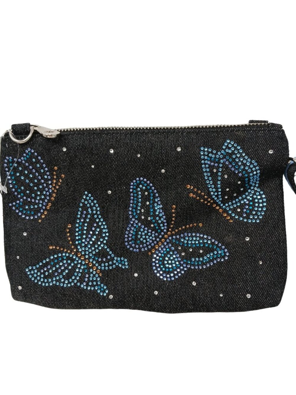 Brighton VIP Butterfly Sparkle Bag Crossbody Adjustable Strap Zipper NWT #D-28 - Picture 2 of 7